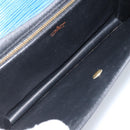 LOUIS VUITTON Epi Montaigne 23 Clutch Bag Blue M52665 LV Auth ep13746-9