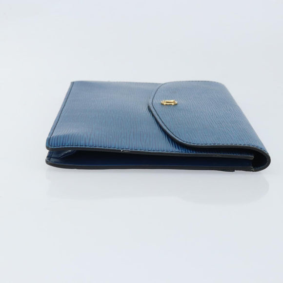 LOUIS VUITTON Epi Montaigne 23 Clutch Bag Blue M52665 LV Auth ep13746