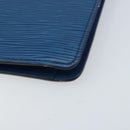 LOUIS VUITTON Epi Montaigne 23 Clutch Bag Blue M52665 LV Auth ep13746-7