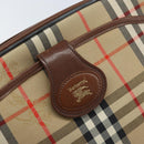 Burberrys Nova Check Shoulder Bag Canvas Beige Gold Auth ep13747-14