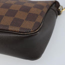LOUIS VUITTON Damier Ebene Trousse makeup Pouch N51982 LV Auth ep13748-14