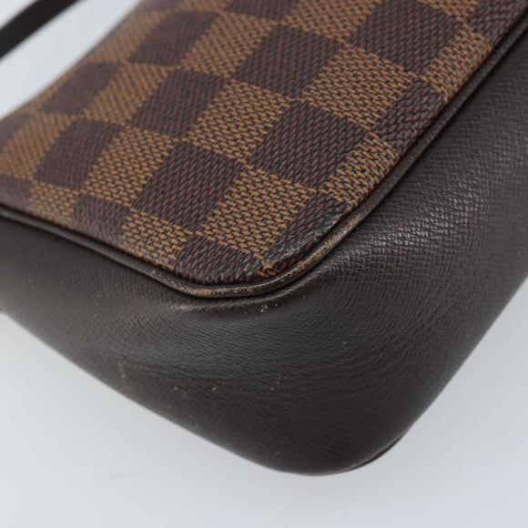 LOUIS VUITTON Damier Ebene Trousse makeup Pouch N51982 LV Auth ep13748