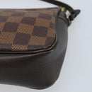 LOUIS VUITTON Damier Ebene Trousse makeup Pouch N51982 LV Auth ep13748-16