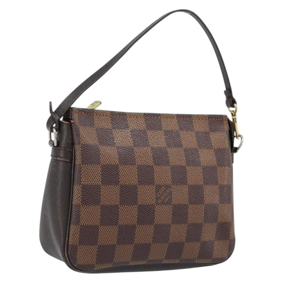 LOUIS VUITTON Damier Ebene Trousse makeup Pouch N51982 LV Auth ep13748
