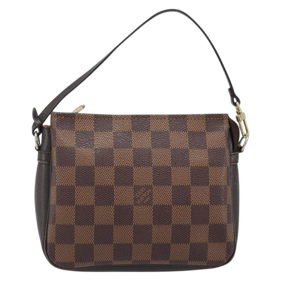 LOUIS VUITTON Damier Ebene Trousse makeup Pouch N51982 LV Auth ep13748