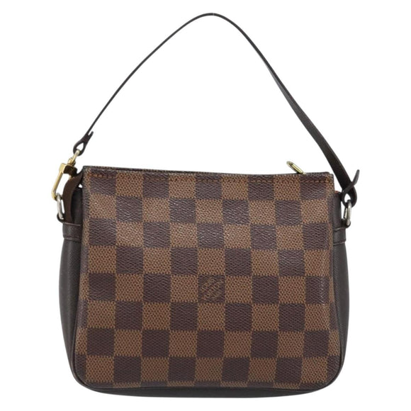 LOUIS VUITTON Damier Ebene Trousse makeup Pouch N51982 LV Auth ep13748