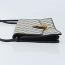 GUCCI GG Supreme Sherry Line Shoulder Bag PVC Navy Gold Auth ep13751-4