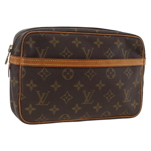 LOUIS VUITTON Monogram Compiegne 23 Clutch Bag M51847 LV Auth ep13753