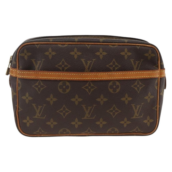 LOUIS VUITTON Monogram Compiegne 23 Clutch Bag M51847 LV Auth ep13753