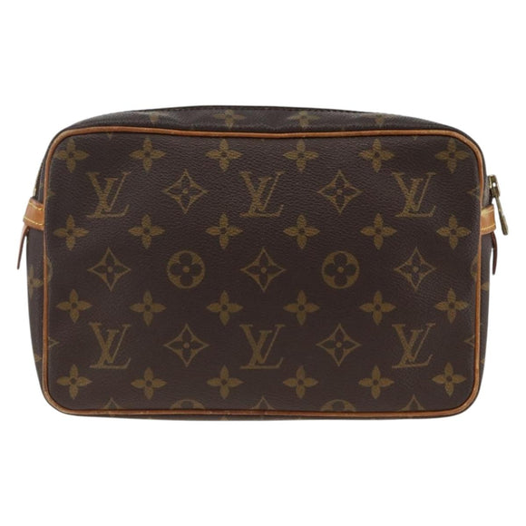 LOUIS VUITTON Monogram Compiegne 23 Clutch Bag M51847 LV Auth ep13753