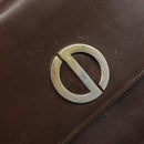 Christian Dior Schultertasche Leder Braun Gold Original ep13755-14