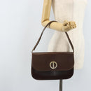 Christian Dior Schultertasche Leder Braun Gold Original ep13755-23