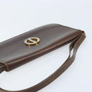 Christian Dior Schultertasche Leder Braun Gold Original ep13755-6