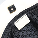 GUCCI Shoulder Bag Canvas White Gold 001 4231 Auth ep13756-16