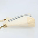 GUCCI Shoulder Bag Canvas White Gold 001 4231 Auth ep13756-5