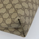 GUCCI GG Supreme Web Sherry Line Tote Bag PVC Beige 39 02 003 Auth ep13759-13