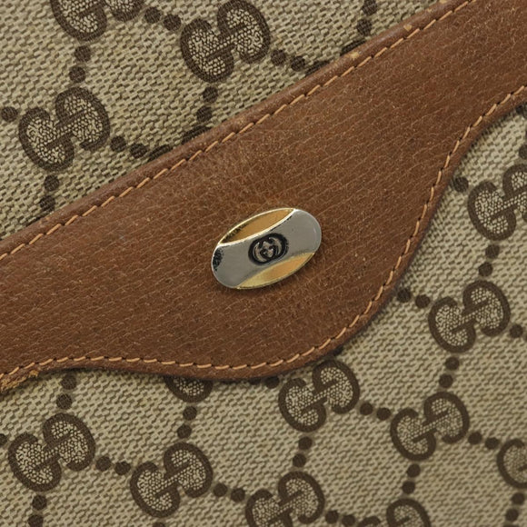 GUCCI GG Supreme Web Sherry Line Tote Bag PVC Beige 39 02 003 Auth ep13759