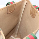 GUCCI GG Supreme Web Sherry Line Tote Bag PVC Beige 39 02 003 Auth ep13759-17