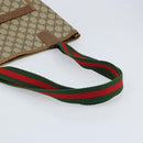 GUCCI GG Supreme Web Sherry Line Tote Bag PVC Beige 39 02 003 Auth ep13759-7