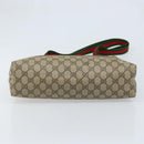 GUCCI GG Supreme Web Sherry Line Tote Bag PVC Beige 39 02 003 Auth ep13759-9