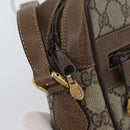 GUCCI GG Supreme Web Sherry Line Bag PVC Beige Gold 904 02 004 Auth ep13762-9