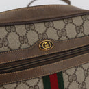 GUCCI GG Supreme Web Sherry Line Bag PVC Beige Gold 904 02 004 Auth ep13762-19