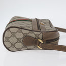 GUCCI GG Supreme Web Sherry Line Bag PVC Beige Gold 904 02 004 Auth ep13762-3