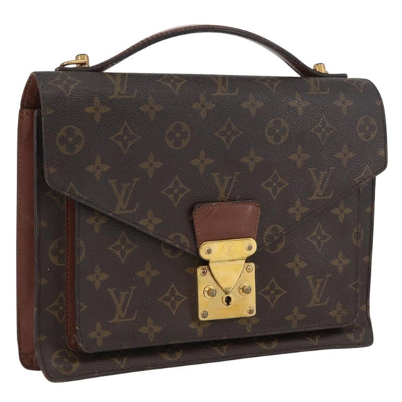 LOUIS VUITTON Monogram Monceau 28 Handtasche M51185 LV Auth ep13764