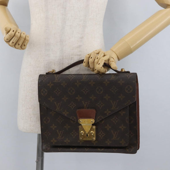 LOUIS VUITTON Monogram Monceau 28 Handtasche M51185 LV Auth ep13764