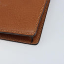 GUCCI Clutch Bag Leather Brown Gold Auth ep13771-15