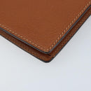 GUCCI Clutch Bag Leather Brown Gold Auth ep13771-11