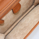 GUCCI Clutch Bag Leather Brown Gold Auth ep13771-10