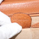 GUCCI Clutch Bag Leather Brown Gold Auth ep13771-11