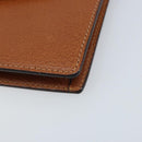 GUCCI Clutch Bag Leather Brown Gold Auth ep13771-7