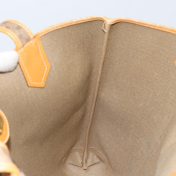 GUCCI Micro GG Supreme Tote Bag PVC Beige Gold 002 098 0057 Auth ep13772