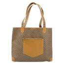 GUCCI Micro GG Supreme Tote Bag PVC Beige Gold 002 098 0057 Auth ep13772-2