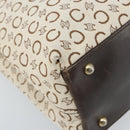 CELINE C Macadam Canvas Tote Bag Ivory Gold Auth ep13774-14