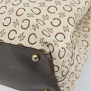CELINE C Macadam Canvas Tote Bag Ivory Gold Auth ep13774-15