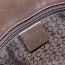CELINE C Macadam Canvas Tote Bag Ivory Gold Auth ep13774-10