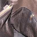 CELINE C Macadam Canvas Tote Bag Ivory Gold Auth ep13774-18