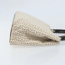 CELINE C Macadam Canvas Tote Bag Ivory Gold Auth ep13774-3