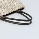 CELINE C Macadam Canvas Tote Bag Ivory Gold Auth ep13774-7