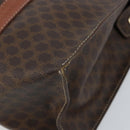 CELINE Macadam Canvas Tragetasche PVC Leder Braun Gold Auth ep13781-10