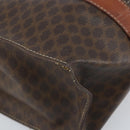 CELINE Macadam Canvas Tragetasche PVC Leder Braun Gold Auth ep13781-11
