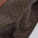 CELINE Macadam Canvas Tragetasche PVC Leder Braun Gold Auth ep13781-12