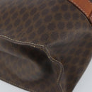 CELINE Macadam Canvas Tragetasche PVC Leder Braun Gold Auth ep13781-13