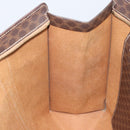 CELINE Macadam Canvas Tragetasche PVC Leder Braun Gold Auth ep13781-20