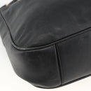 GUCCI Bamboo Shoulder Bag Leather 2way Black Gold 001 1577 Auth ep13782-15
