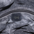 GUCCI Bamboo Shoulder Bag Leather 2way Black Gold 001 1577 Auth ep13782-18