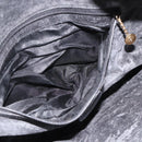 GUCCI Bamboo Shoulder Bag Leather 2way Black Gold 001 1577 Auth ep13782-22